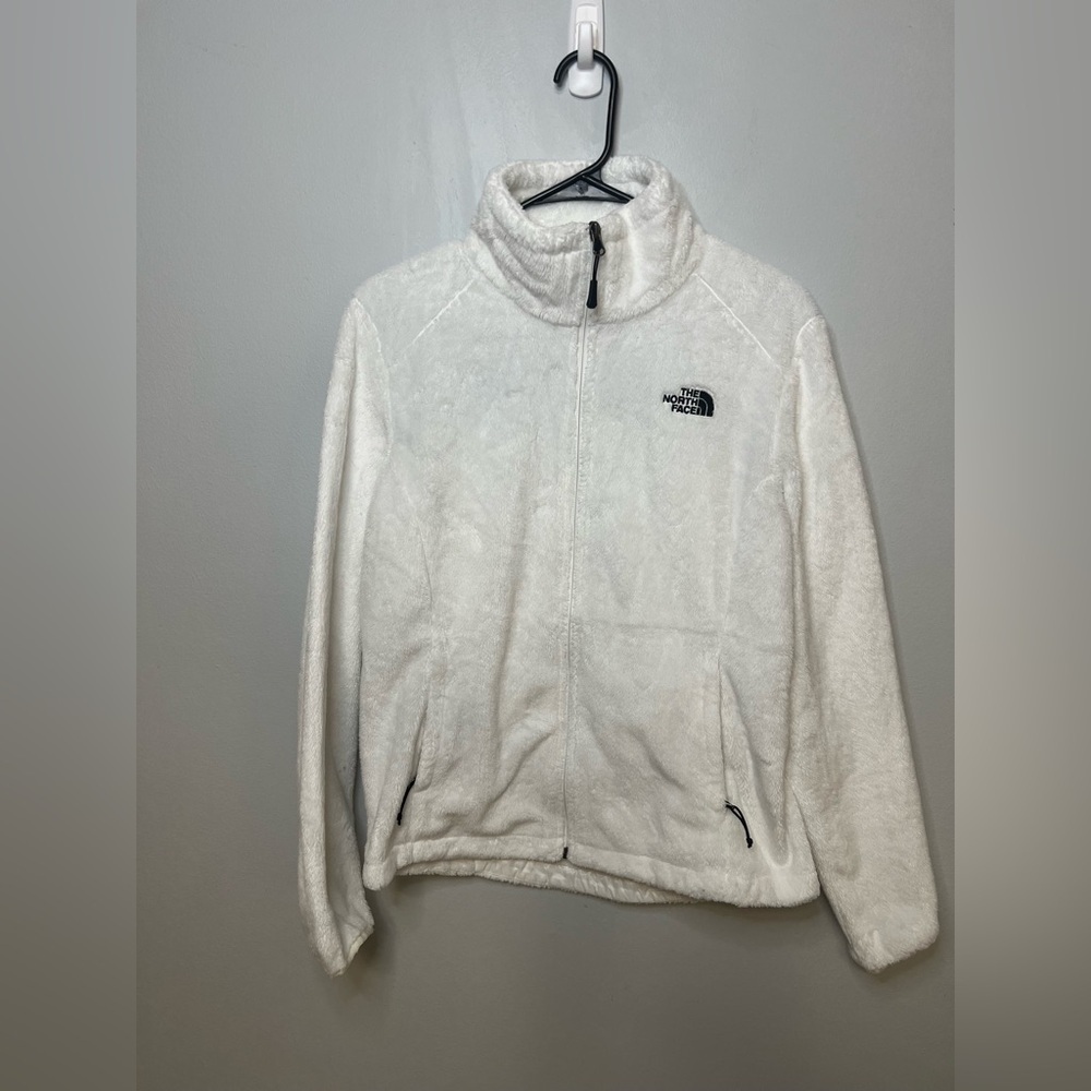 The North Face woman’s super soft zip up sweater size medium - Picture 2 of 7